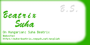 beatrix suha business card